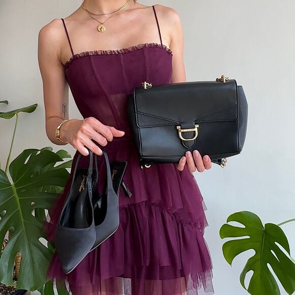 Nine West Black Y2K Handbag | Crossbody or Shoulder Bag - Picture 3 of 6